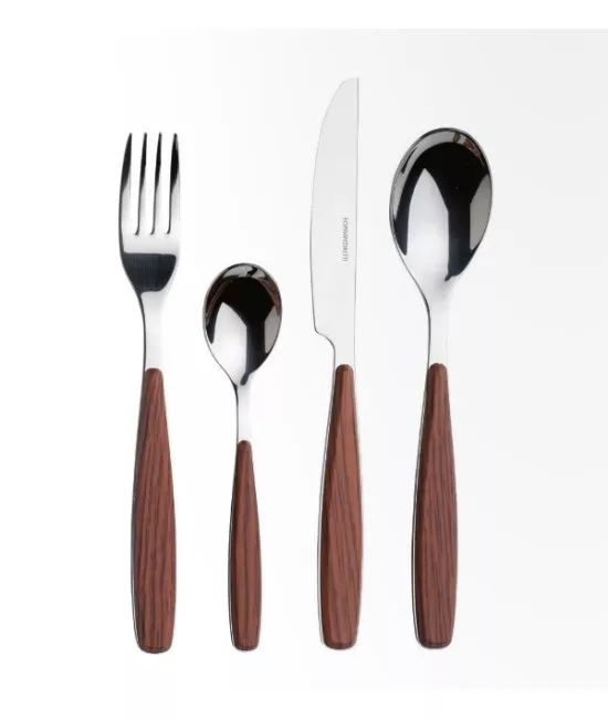 Набір столових приборів Позате-24 (Червоне дерево)