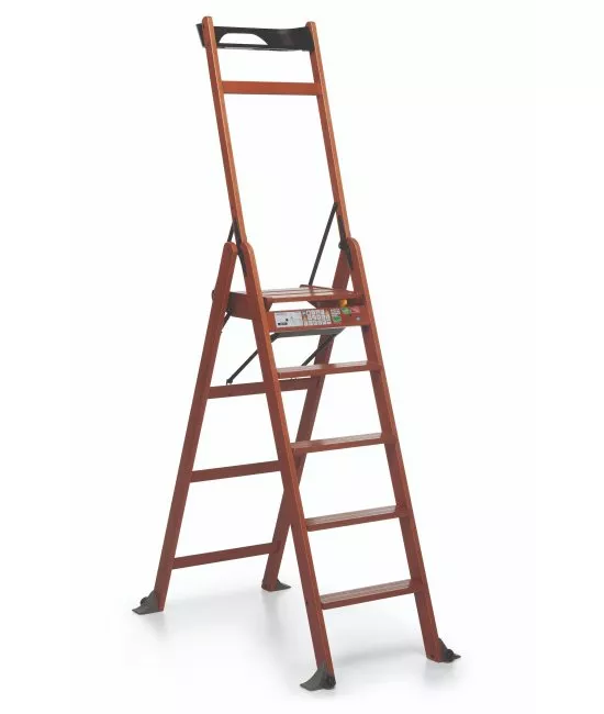Деревянная стремянка Ла Скала 5.0 (орех)