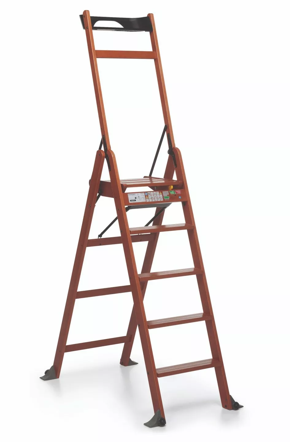 Дерев'яна драбина Ла Скала 5.0 (горіх)-1