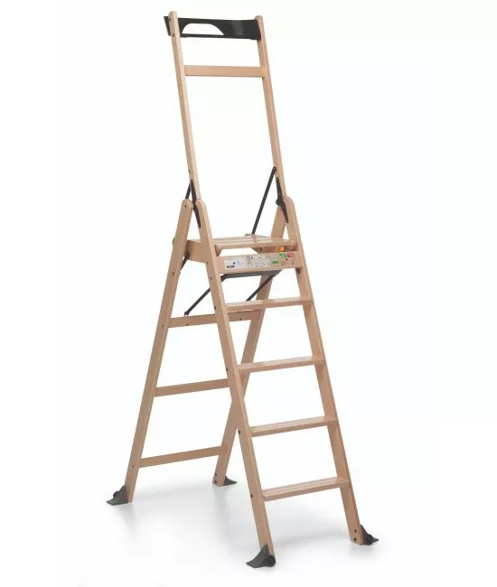 Деревянная стремянка Ла Скала 5.0 (Натурале)