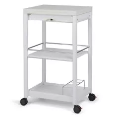 Розкладний столик на коліщатках Серві Ту (Білий)