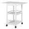 Розкладний столик на коліщатках Серві Ту (Білий)-2