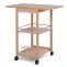 Розкладний столик на коліщатках Серві Ту (Натуральний)-2