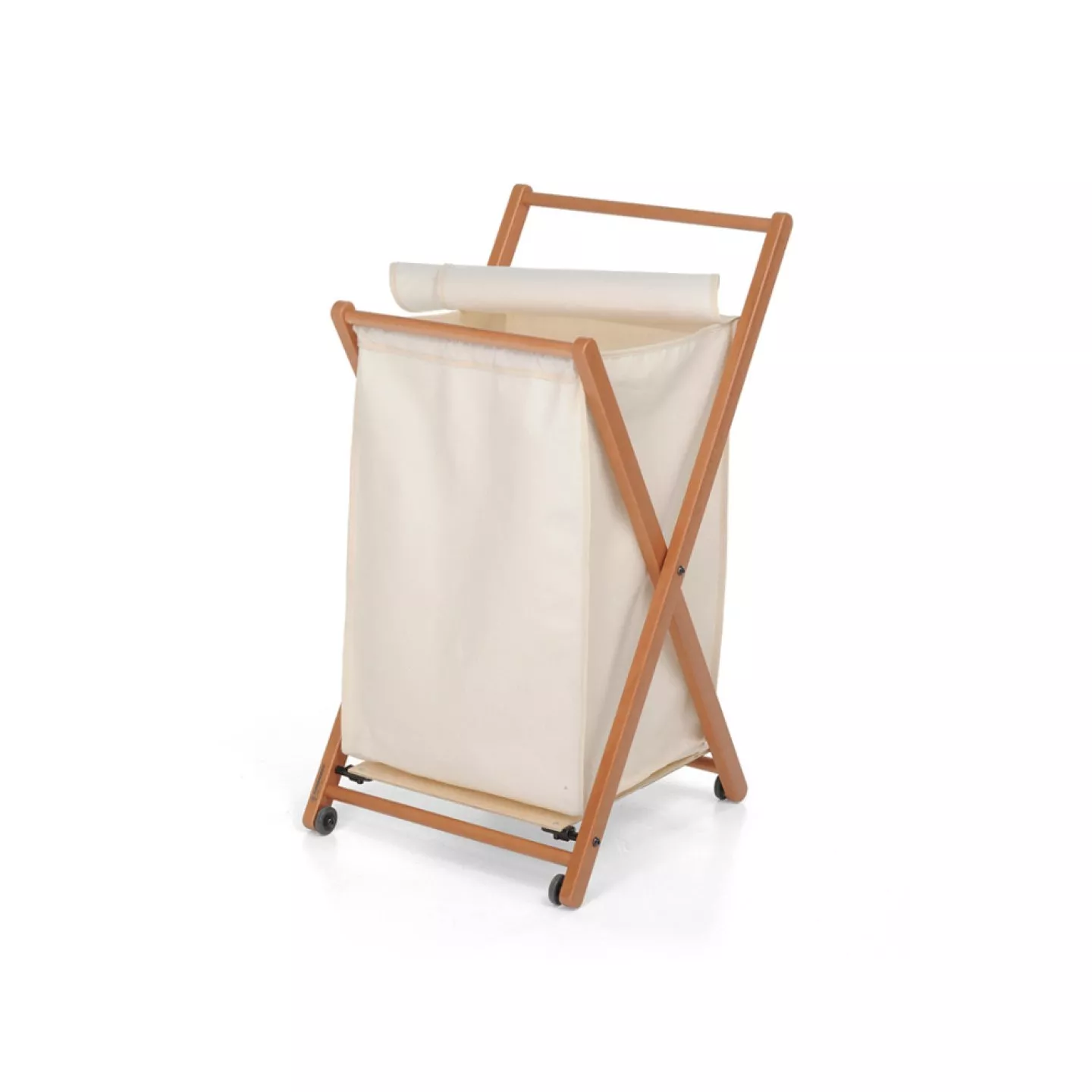 Кошик для білизни складний Енжел (горіх)-1